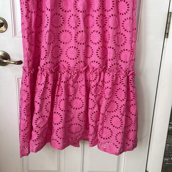 Vineyard Vines Eyelet Maxi Dress, Medium Paradise Punch, NWT - Picture 9 of 11